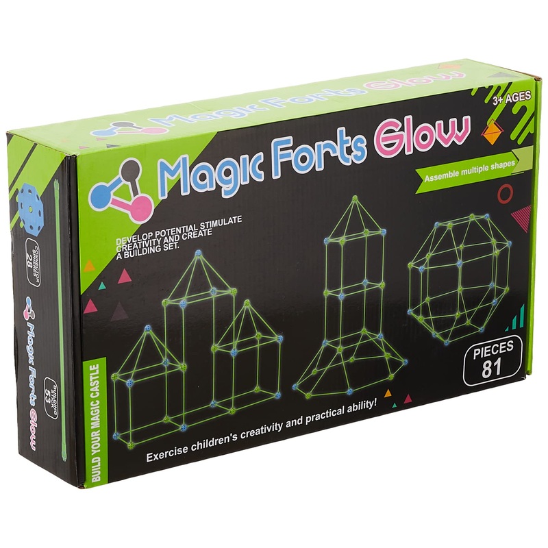 Luminous diy castle building / puzzle diy tent (81pcs) magic forts glow