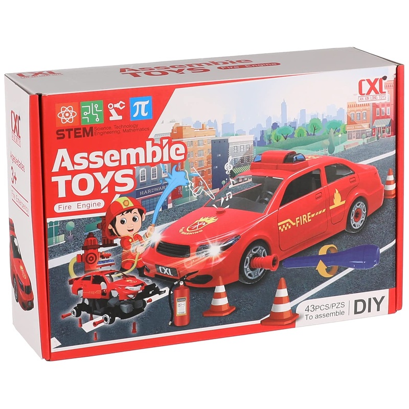 Can xin long toys fire engine car toy- 43 pieces