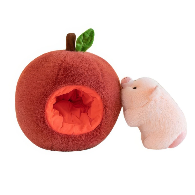 Apple Pig Plush Toy
