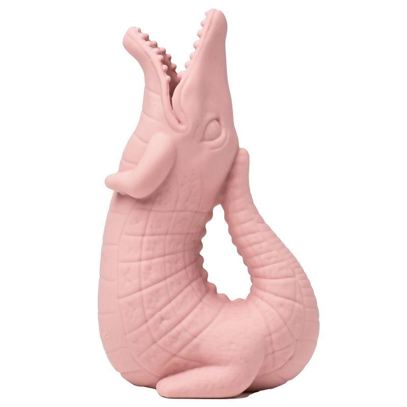 Crocodile Jug - Dusty Rose