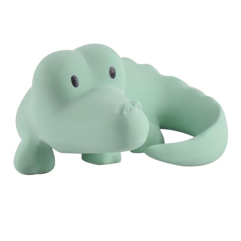 Crocodile - Natural Rubber Rattle & Bath Toy