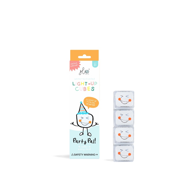 Party Pal - Glo Pals 4-Pack Multicolored Light Up Cubes