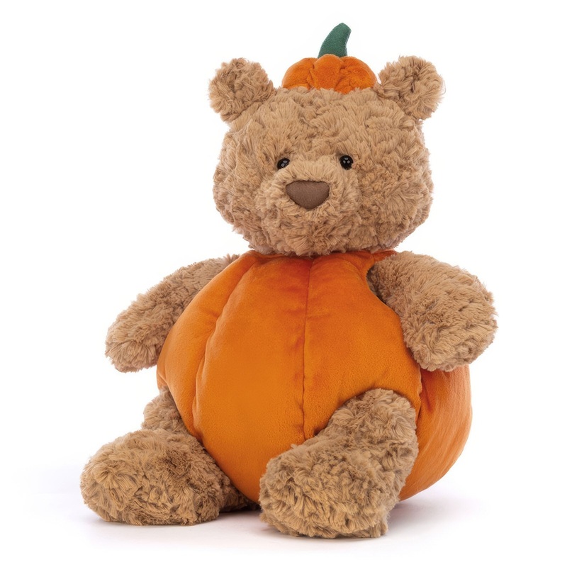 Pumpkin Bear Plush Toy