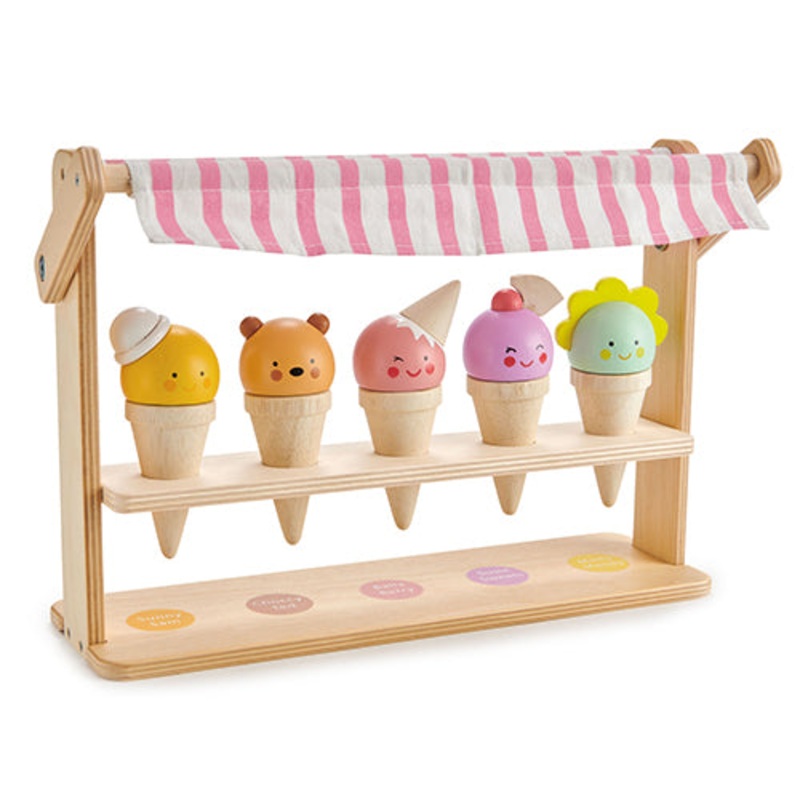 Tender Leaf Wooden Toy Scoops And Smiles Ice Cream Shop