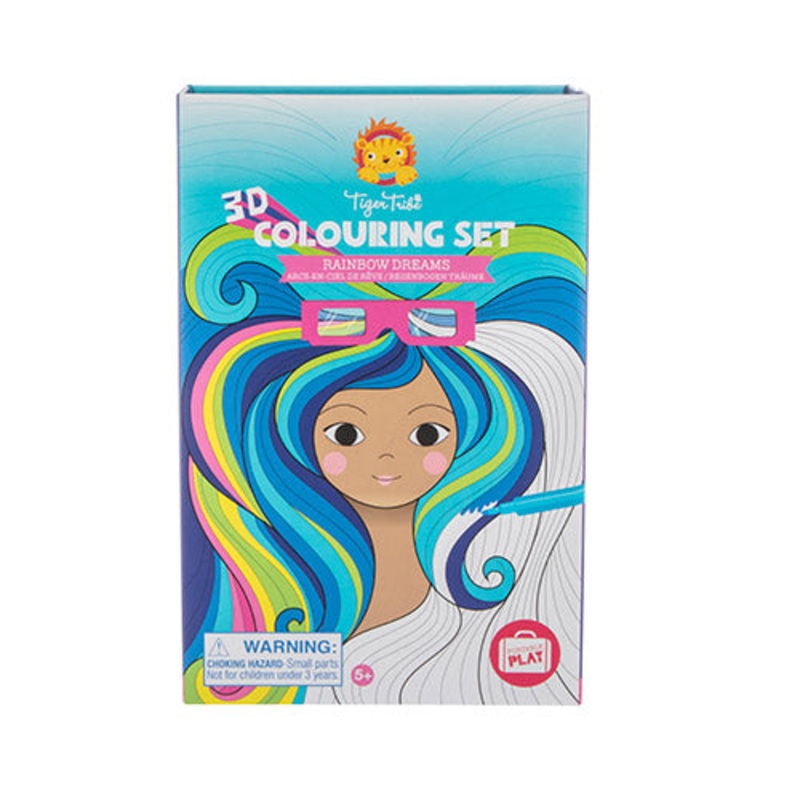 Tiger Tribe 3D Colouring Set Rainbow Dreams