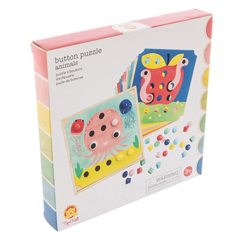 Tiger Tribe Button Puzzle Animals