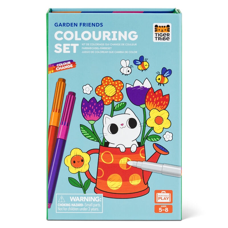 Tiger Tribe Colour Change Colouring Set  Garden Friends