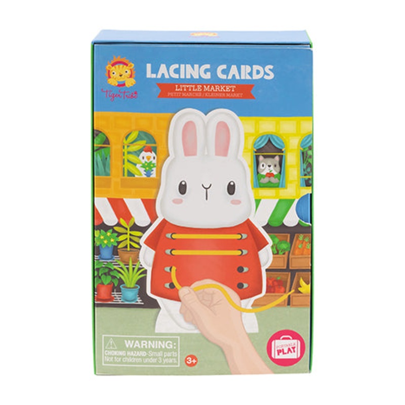Tiger Tribe Little Market Lacing Cards