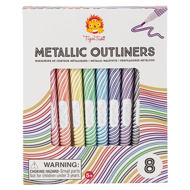 Tiger Tribe Markers Metallic Outliners