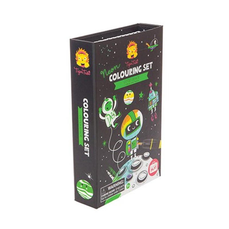 Tiger Tribe Neon Colouring Set Outer Space