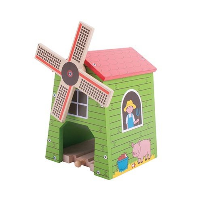 Wooden Train Big Jigs Country Windmill