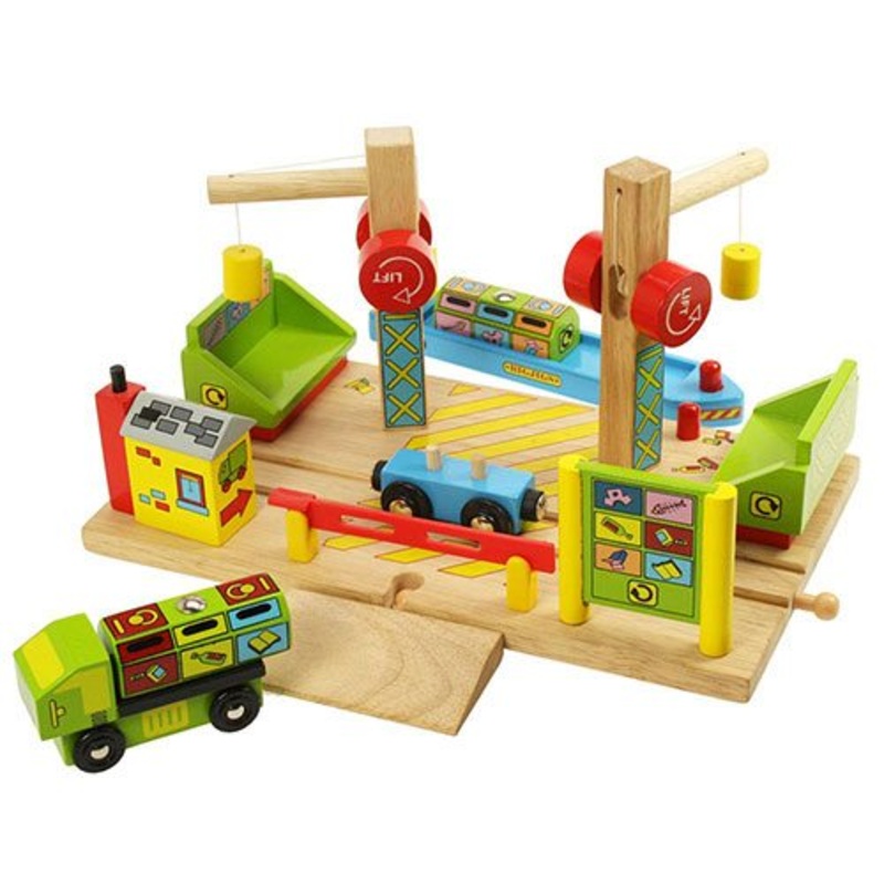 Wooden Train Big Jigs Dockside Recycling Centre