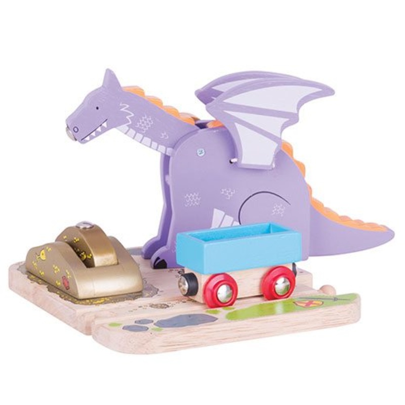 Wooden Train Big Jigs Dragon Crane