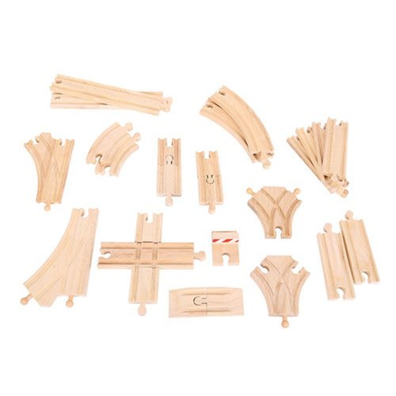Wooden Train Big Jigs Low Level Track Expansion Pack