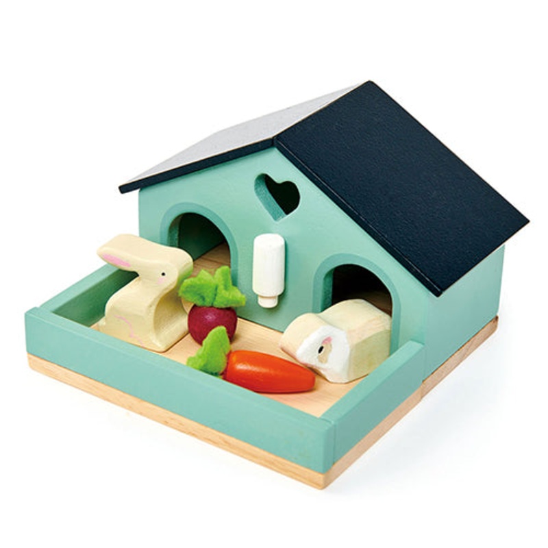 Tender Leaf Wooden Dollhouse Rabbit Pet Set
