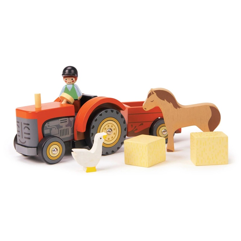 Tender Leaf Wooden Farmyard Tractor