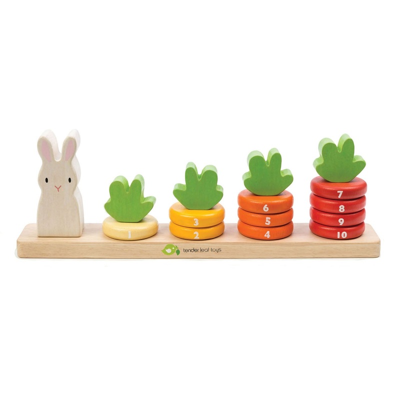 Tender Leaf Wooden Toy Counting Carrots