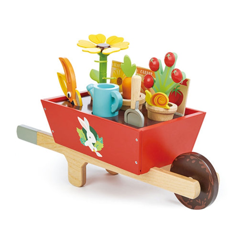 Tender Leaf Wooden Toy Garden Wheelbarrow
