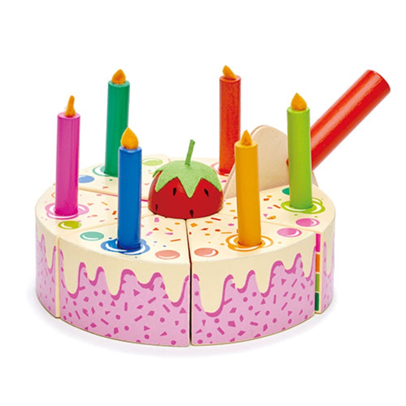 Tender Leaf Wooden Toy Rainbow Birthday Cake