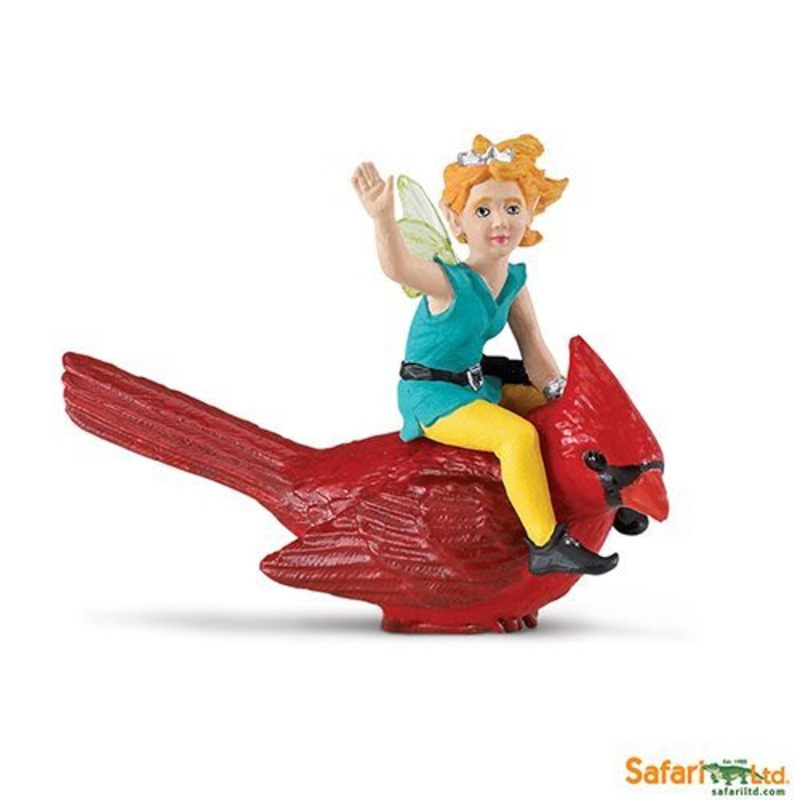 Safari Ltd Fairy Lucy On A Cardinal Set