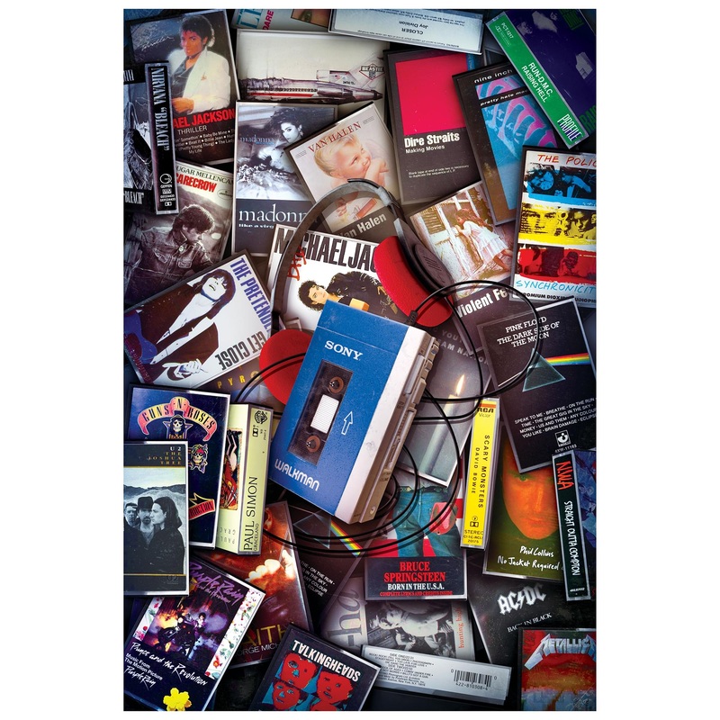 80's Cassette Music Hits 1000-Piece Jigsaw Puzzle