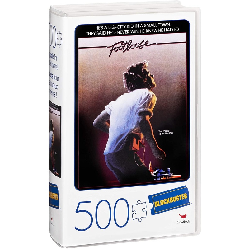 Footloose 500 Piece Jigsaw Puzzle in Plastic VHS Video Case