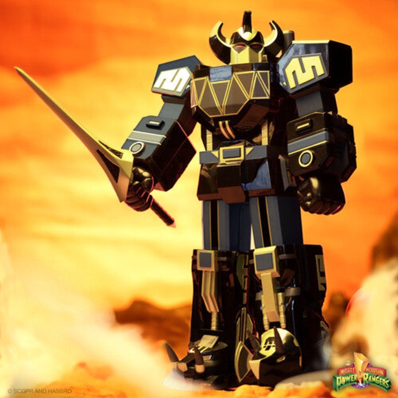 Super7 - Mighty Morphin Power Rangers Super Cyborg - Megazord Black / Gold