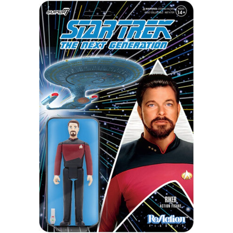 Super7 - Star Trek: The Next Generation Reaction Wave 2 - Commander Riker