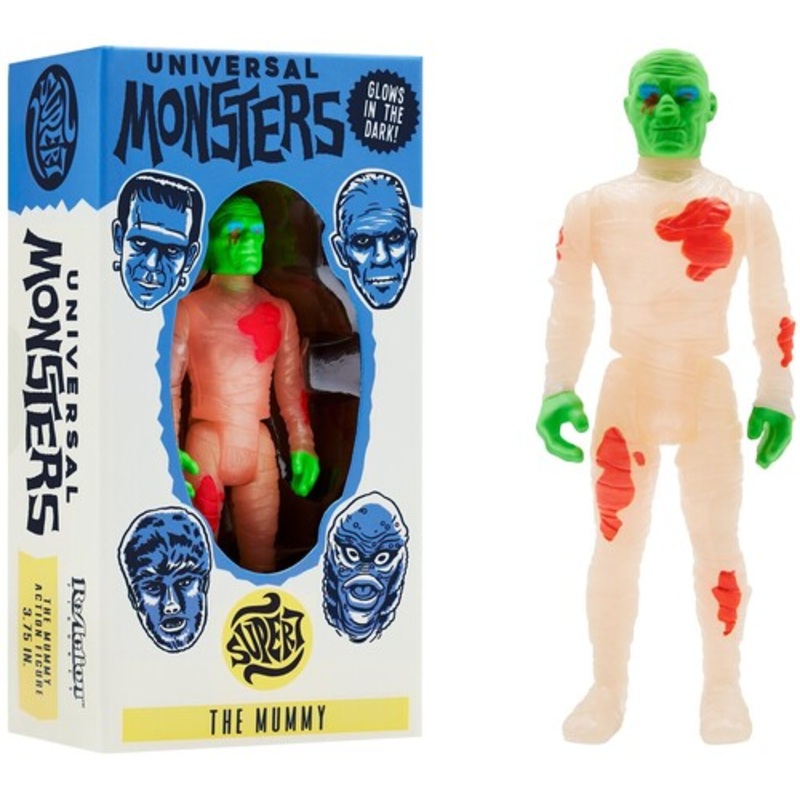 Super7 - Universal Monsters ReAction Figure - The Mummy (Glow-In-The-Dark Costume Colors)