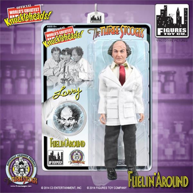 The Three Stooges 8 Inch Deluxe Figurine: Fuelin Around Larry