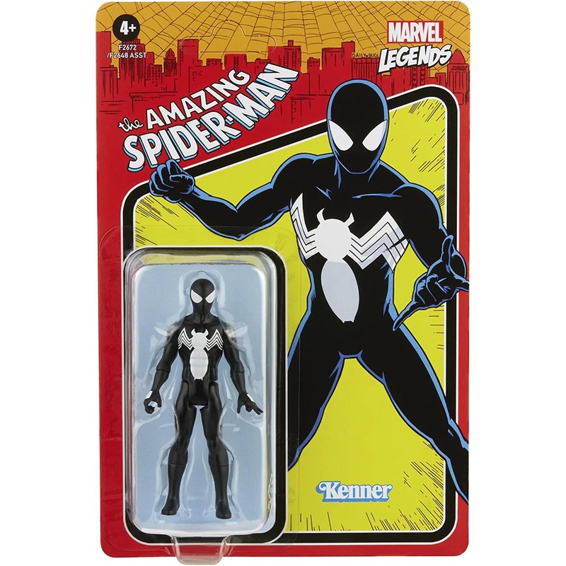 Marvel Legends 3.75 Retro Figure | Spider-Man Symbiote