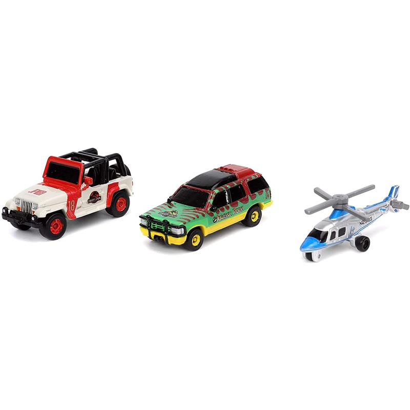 Jurassic Park Nano Hollywood Rides 3-Pack