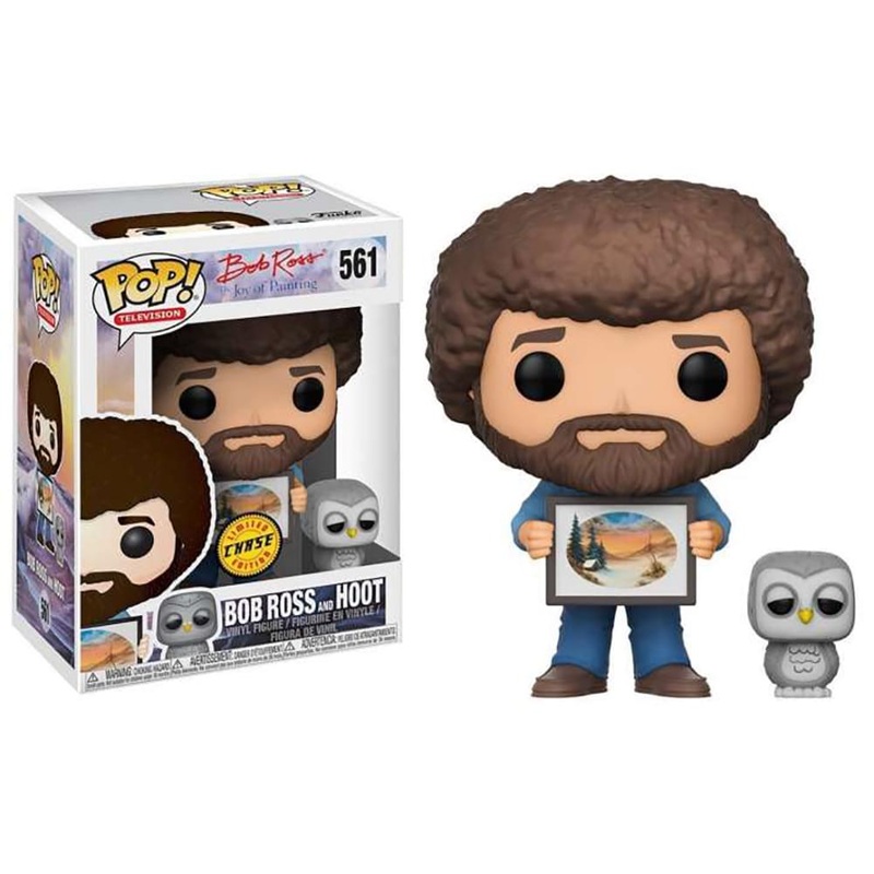 Bob Ross POP Vinyl Figure: Bob Ross w/ Hoot (Chase)