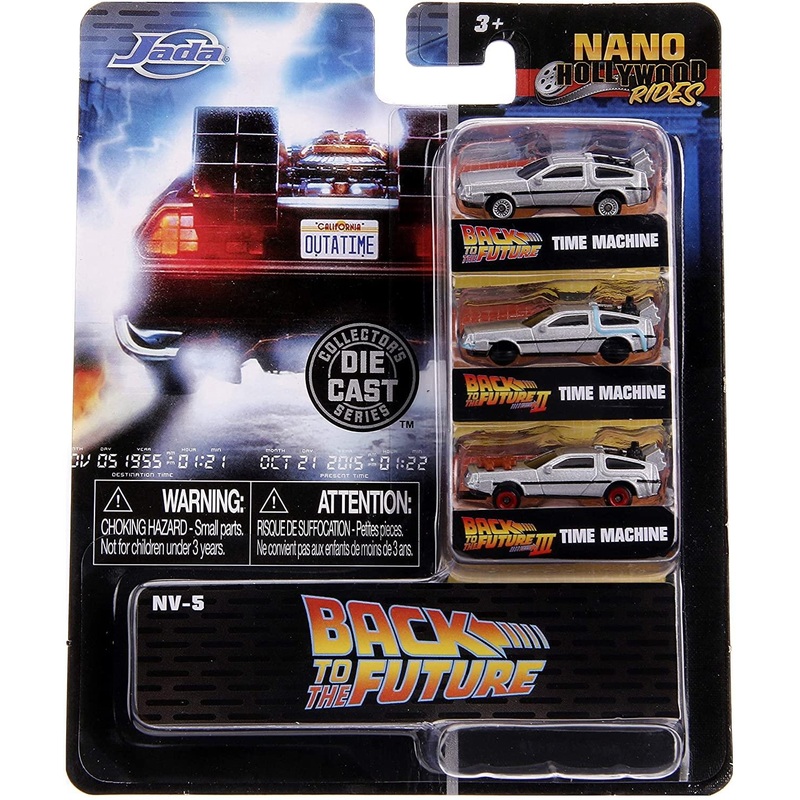 Back to the Future Nano Hollywood Rides 3-Pack