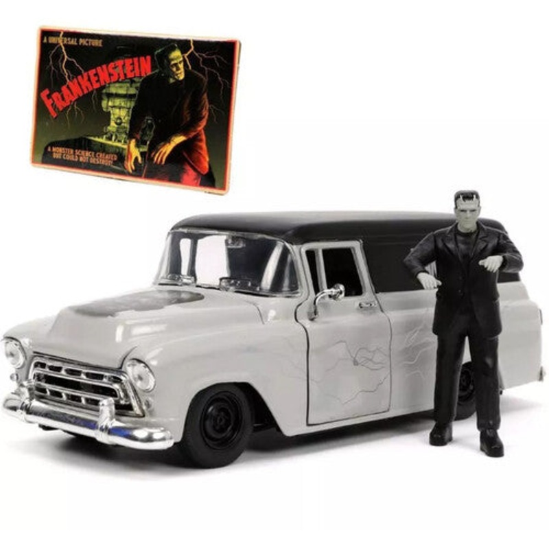 Jada Toys - 1:24 Hollywood Rides Dc Hollywood Rides Frankenstein Die Cast Figure With Chevy Suburban
