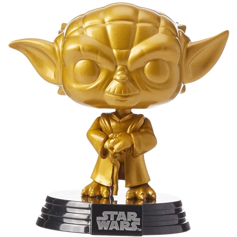 Star Wars Funko POP 4 Inch Vinyl Figure | Metallic Gold Yoda