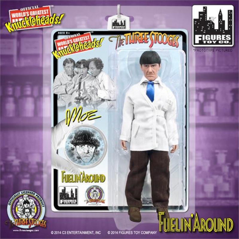 The Three Stooges 8 Inch Deluxe Figurine: Fuelin Around Moe