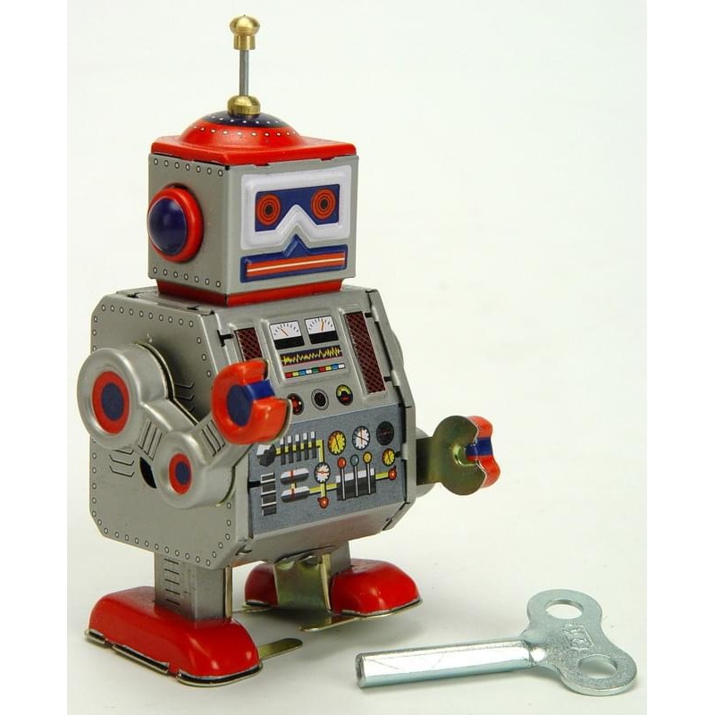 Vintage Style 3.75" Tin Transmission Robot
