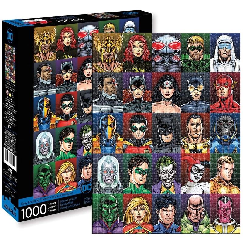 DC Comics Faces 1000 Piece Jigsaw Puzzle
