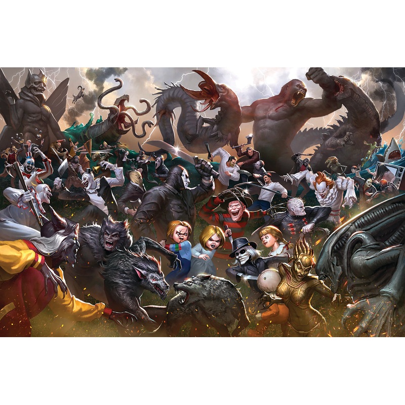 Fright Fight Horror Movie Villain Inspired 1000 Piece Jigsaw Puzzle