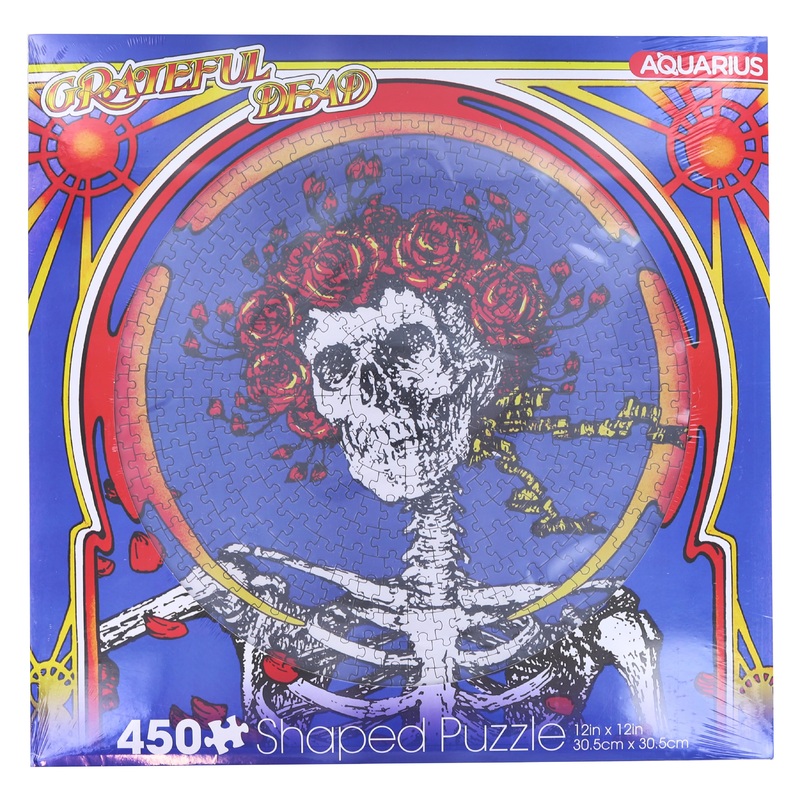 Grateful Dead Skull & Roses 450 Piece Record Disc Jigsaw Puzzle