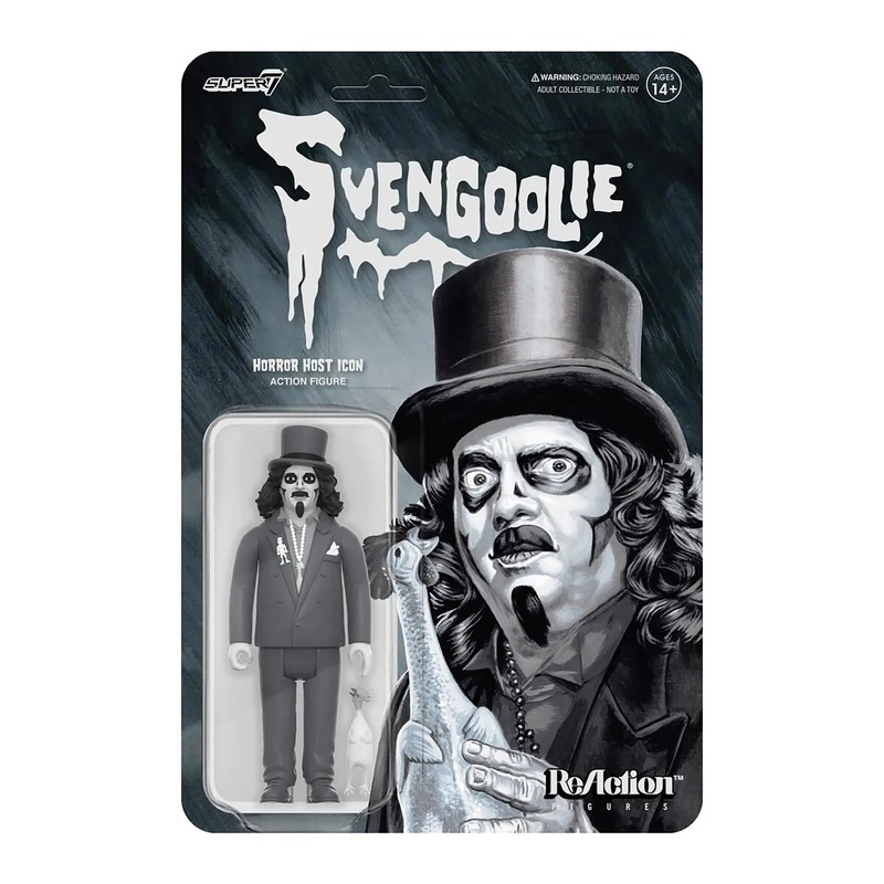 Svengoolie Super7 Grayscale 3.75 Inch ReAction Figure