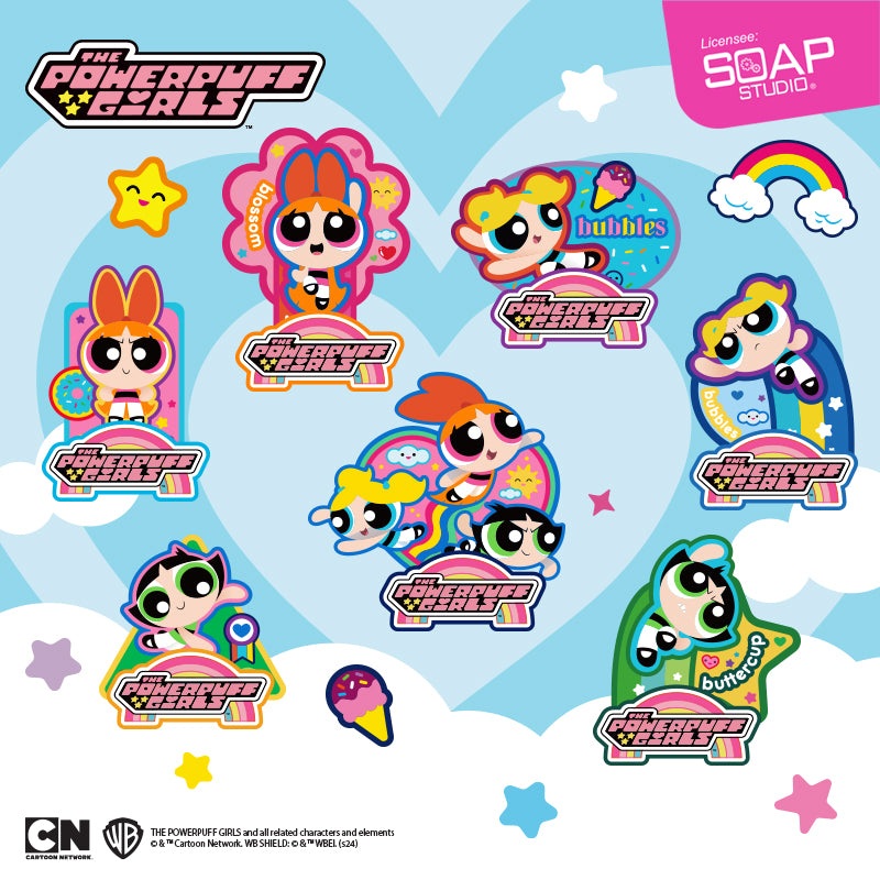 NEWSoap Studio The Powerpuff Girls Standing Magnetic Badge Blind Box