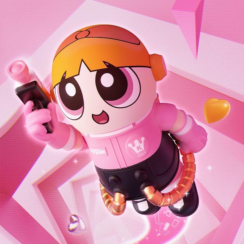 NEWPOP MART MEGA SPACE MOLLY 400%+100% THE POWERPUFF GIRLS Blossom