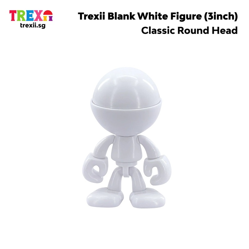 Trexii Blank White Figure  Classic Round Head