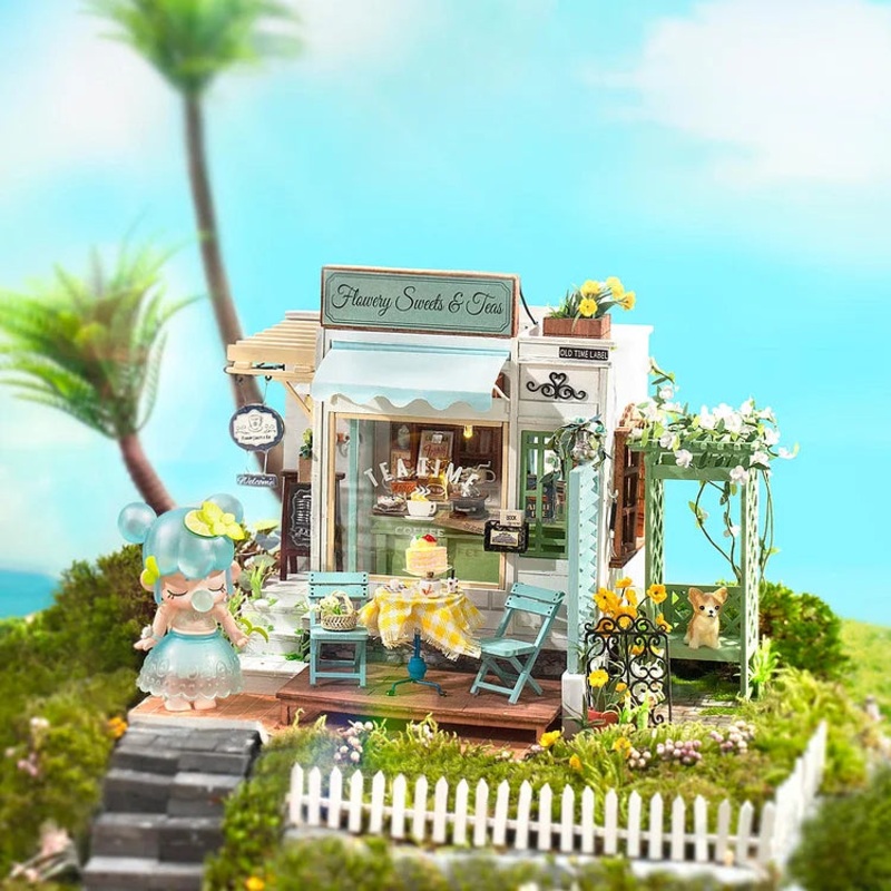 Rolife: Flowery Sweets & Teas Miniature Dollhouse Kit