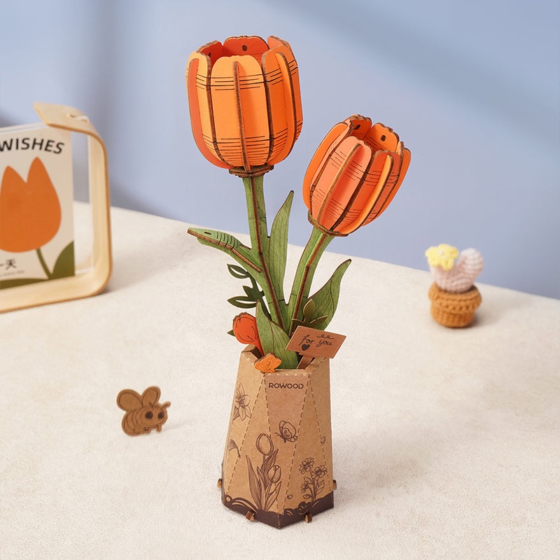 ROWOOD Orange Tulip Wood Kit