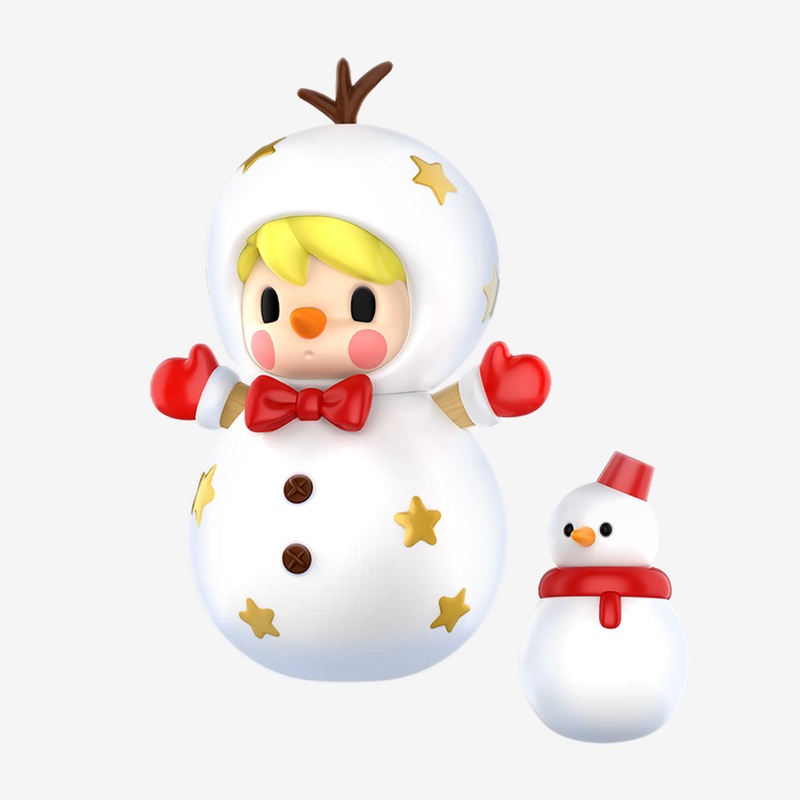 Sweet Bean Snowman Figure