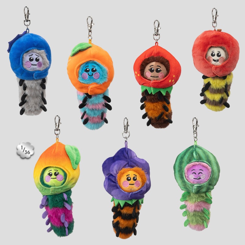 Kaleidos Creative Wooly Bear and Friends Plush Keychain Blind Box
