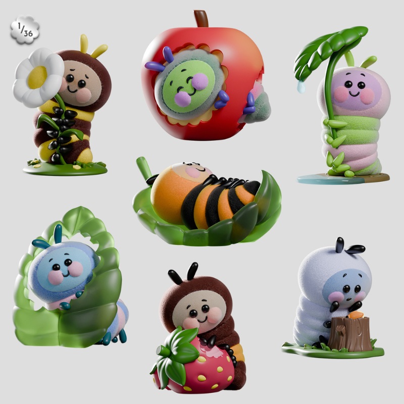 Kaleidos Creative Wooly Bear and Friends Vinyl Blind Box